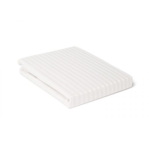HOUSSE DE COUETTE RAYÉE SATINÉE CRÈME