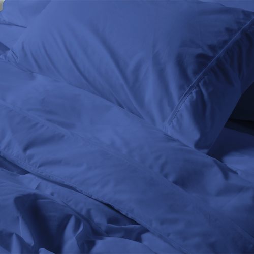 HOUSSE DE COUETTE COTON CARDÉ BLEU KLEIN