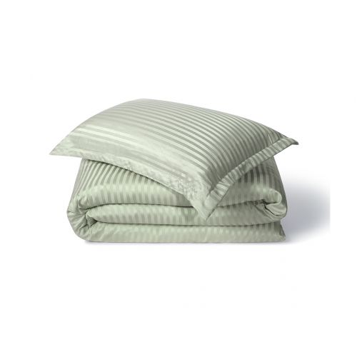 COUETTE RAYÉE SATINÉE VERT 