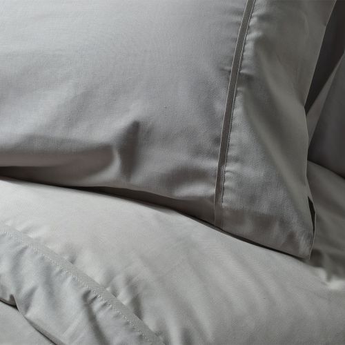 HOUSSE DE COUETTE COTON CARDÉ GREIGE
