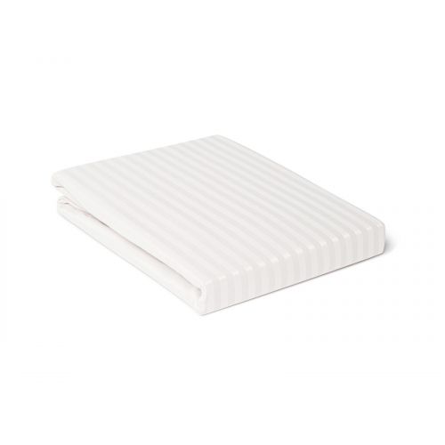 HOUSSE DE COUETTE RAYÉE SATINÉE CRÈME